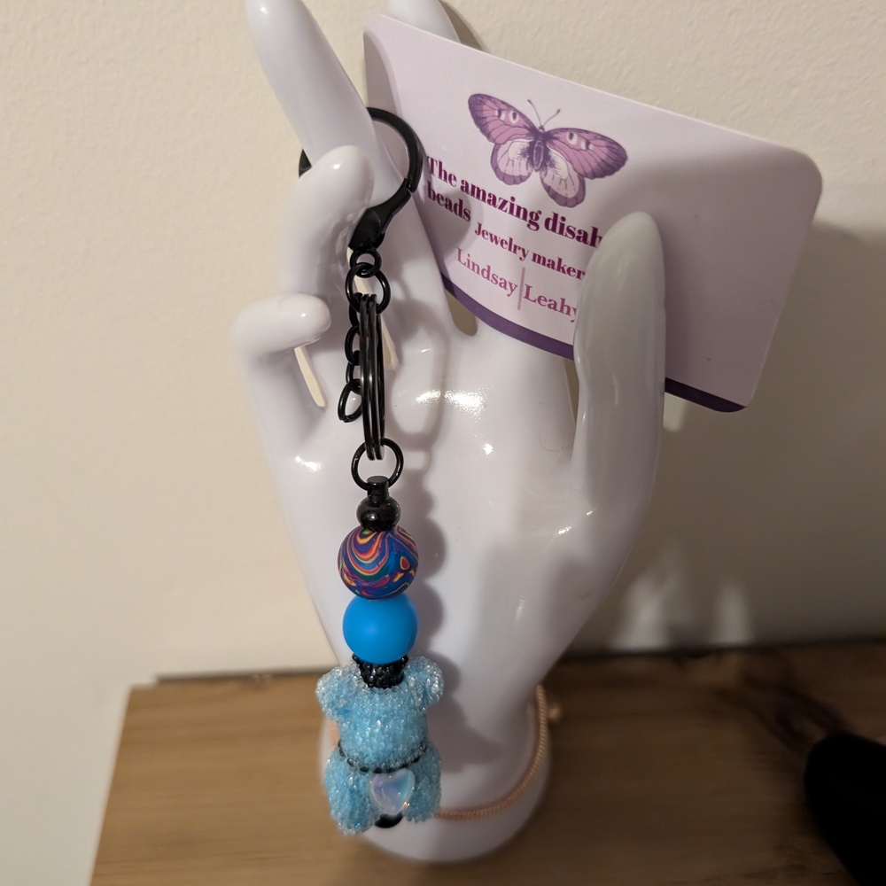 Colorful Beaded Keychain for Kids